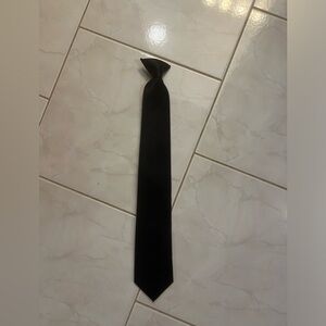 Alexander Logan Neckwear Exclusively from Tiemart Men’s Black Clip-on Tie
